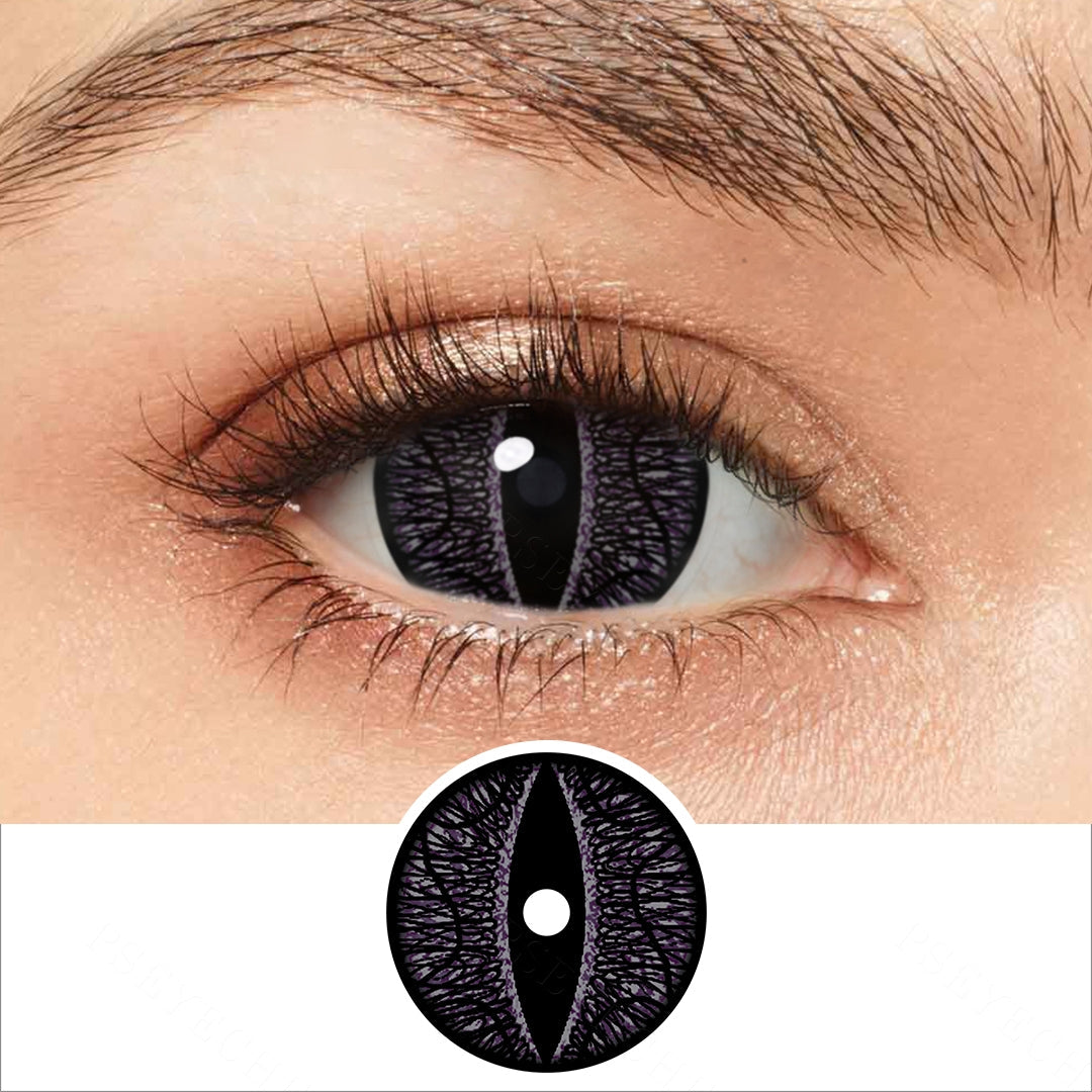 Black Demon Mini Sclera Contacts Main image