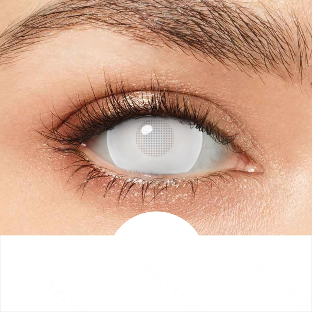 White Mesh Mini Sclera contacts Main image