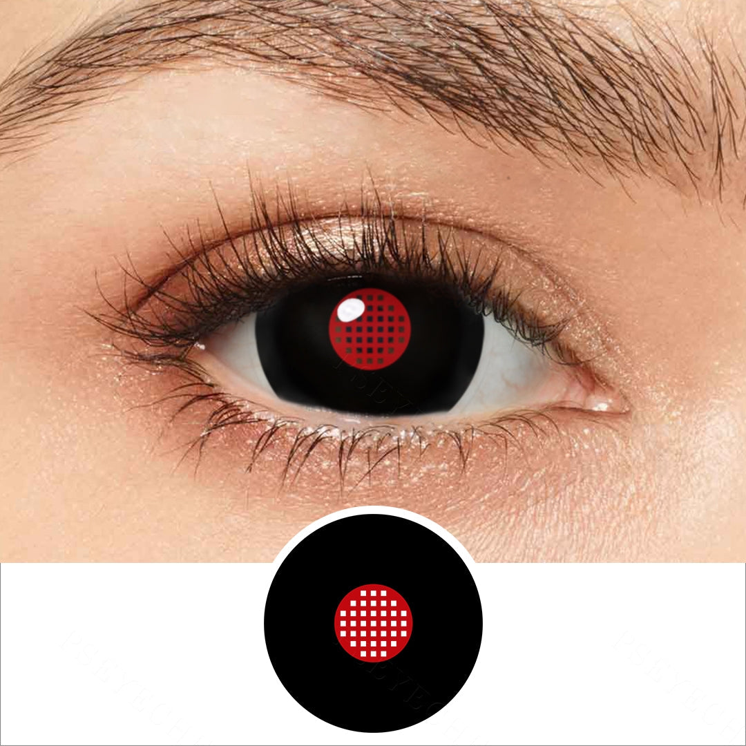 Black Mesh Mini Sclera Contacts Main image