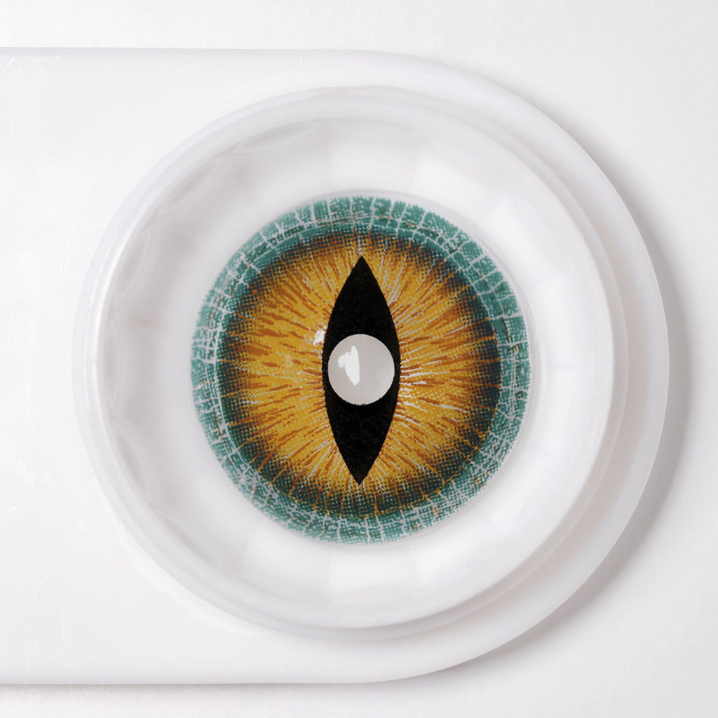 Brown Lizard Mini Sclera Contacts
