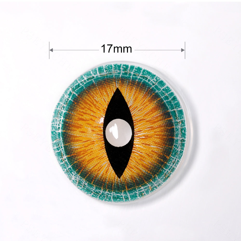 Brown Lizard Mini Sclera Contacts