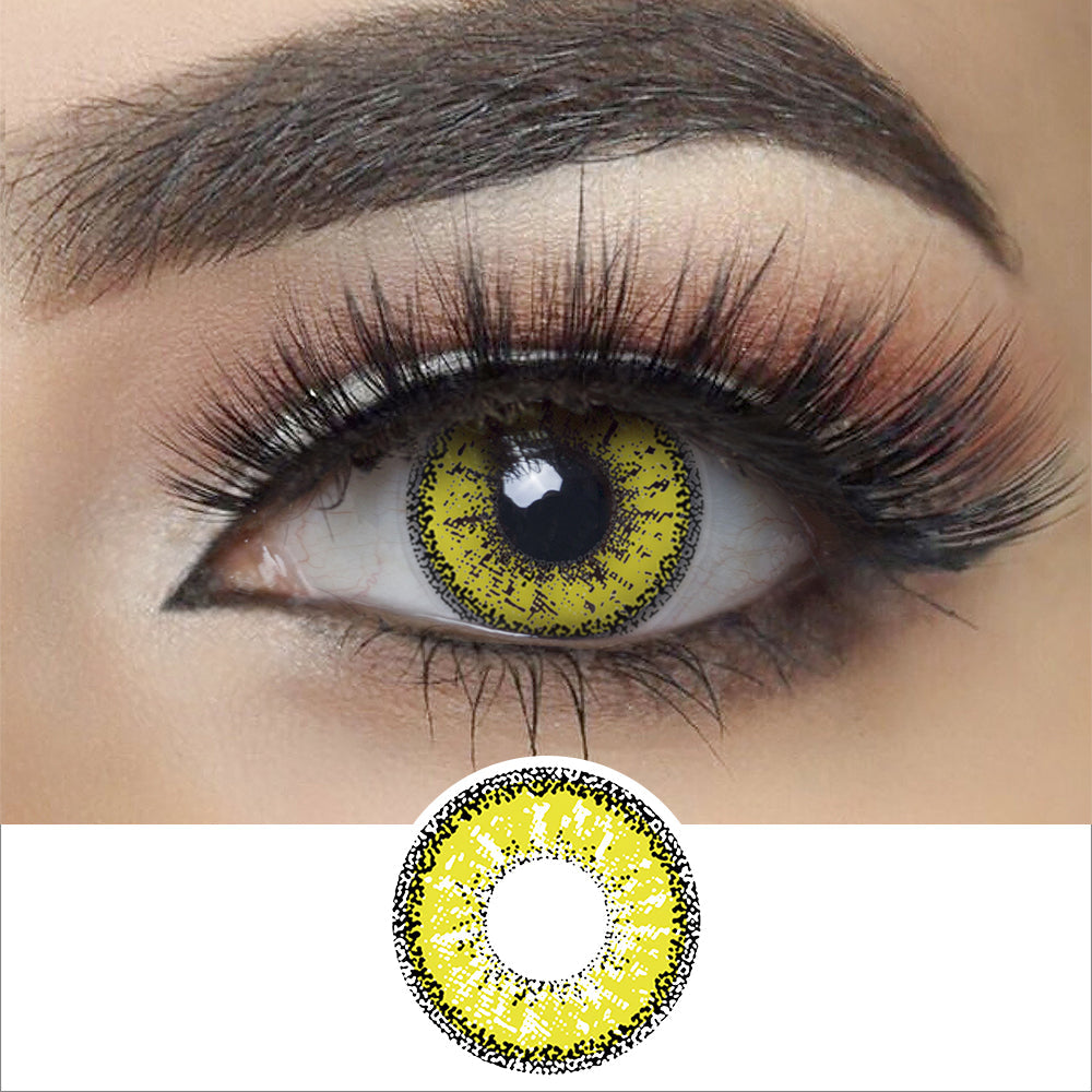 Dolly Eye Yellow Halloween Contacts Main image