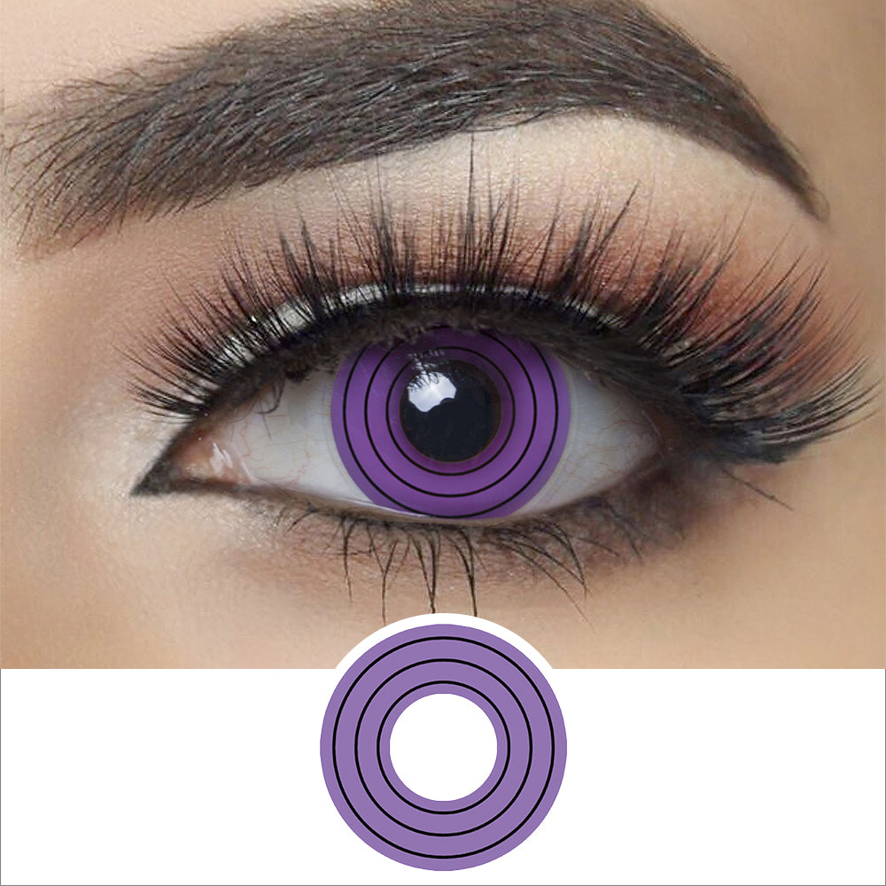 Purple Spiral Halloween Contacts Main image