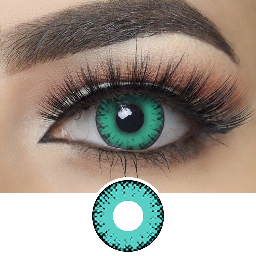 Green Vampire Halloween Contacts Main image