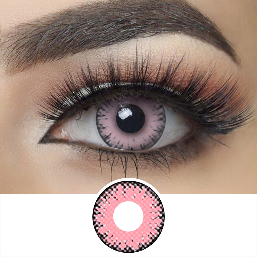 Pink Vampire Halloween Contacts for Twilight Main image