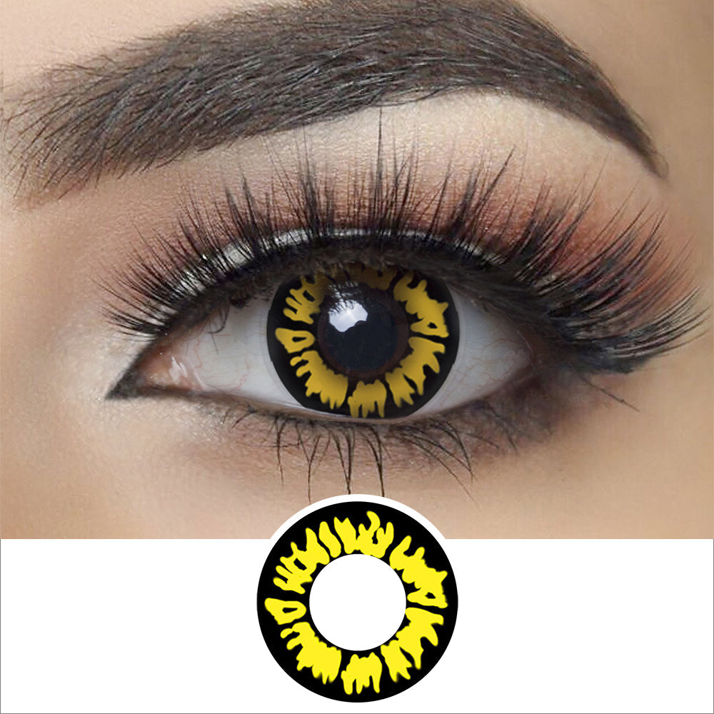 Yellow New Moon Halloween Contacts for Twilight Main image