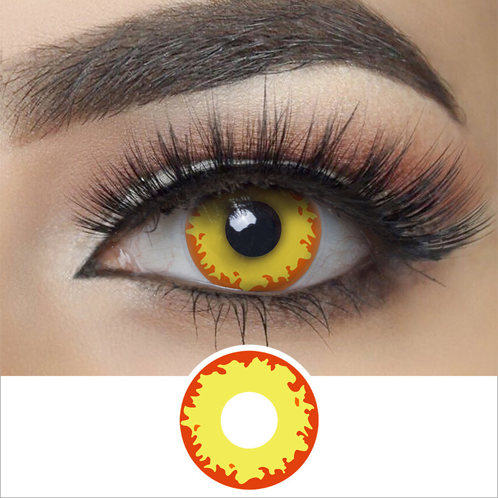 Fire Werewolf Halloween Contacts Main image