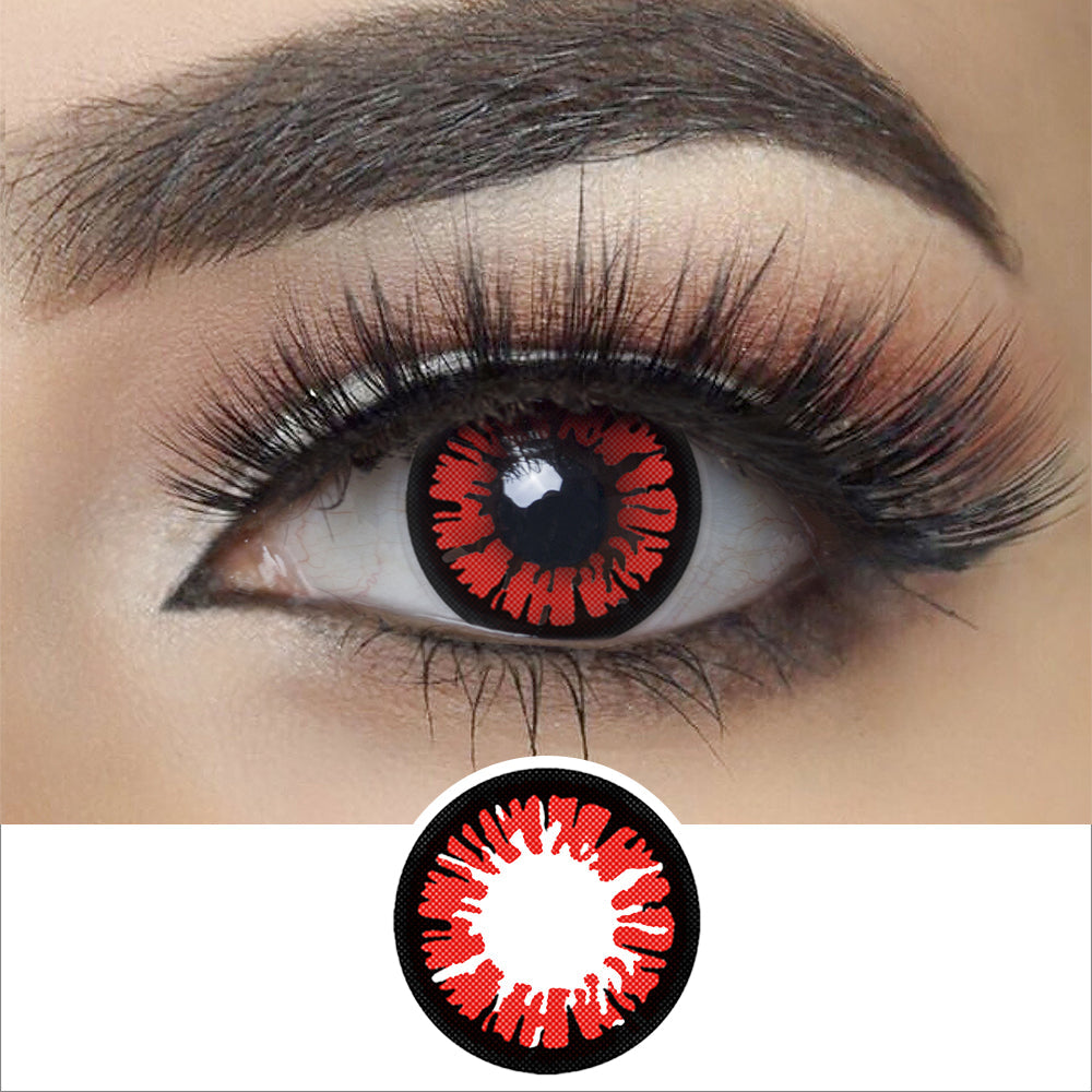 Glamor Red Halloween Contacts Main image