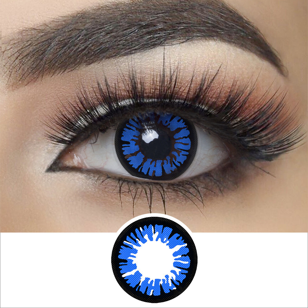 Glamor Blue Halloween Contacts Main image