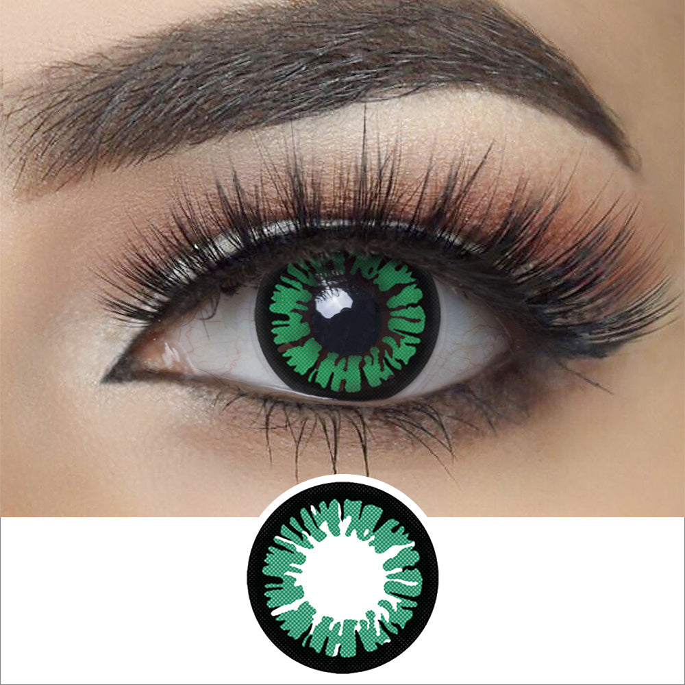 Glamor Green Halloween Contacts Main image