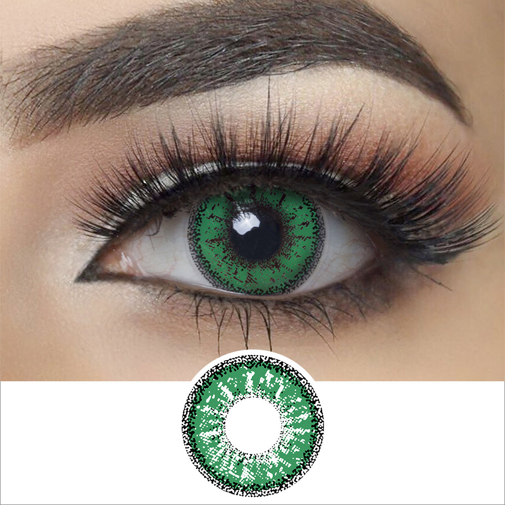 Dolly Eye Green Halloween Contacts Main image