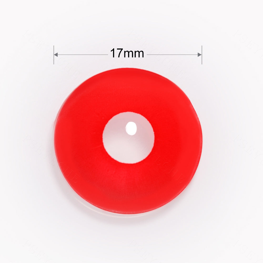 UV Glow Red Mini Sclera Contacts