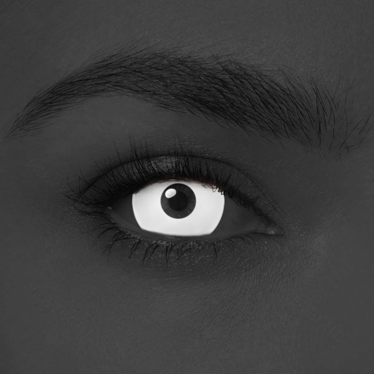 UV Glow White Mini Sclera Contacts Main image