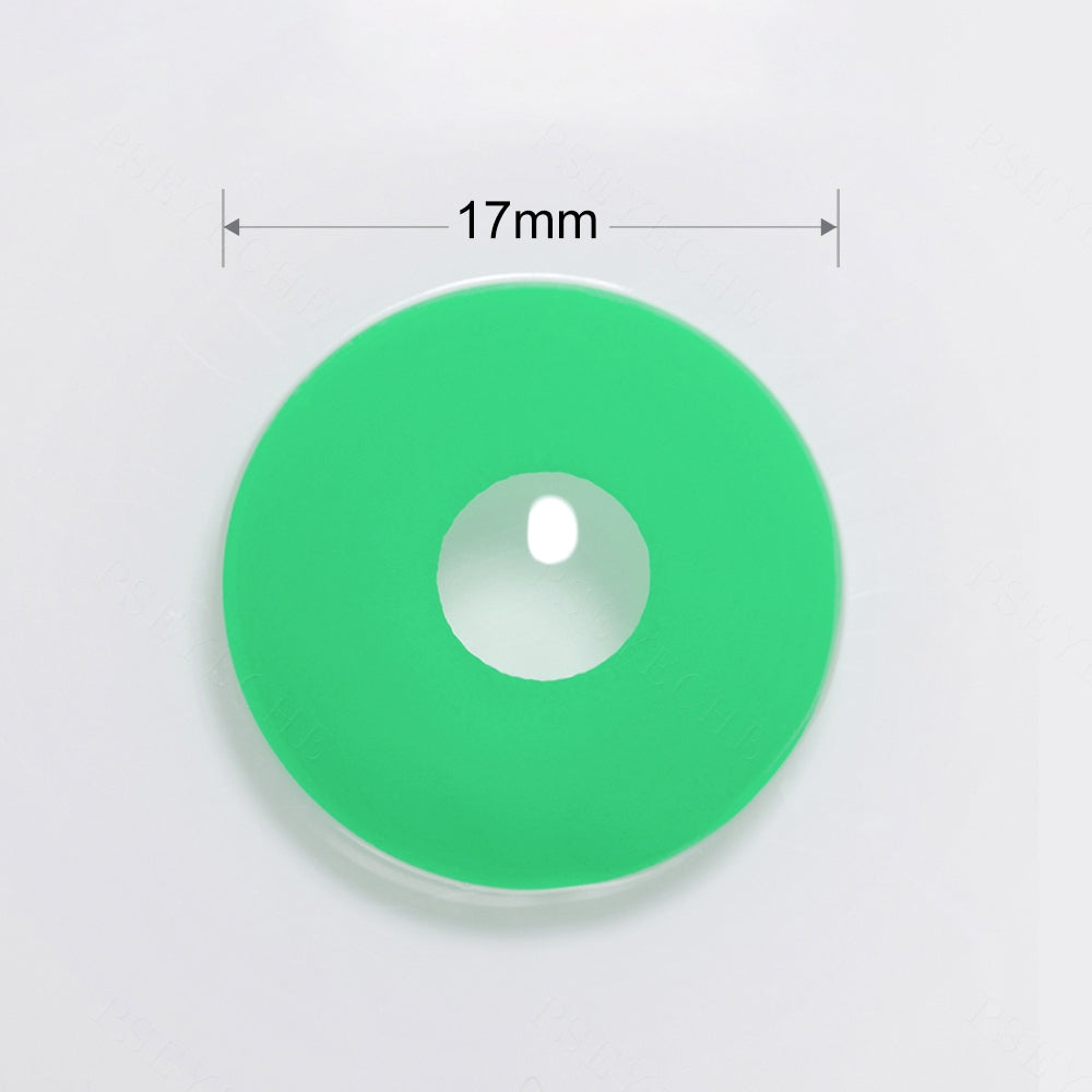 UV Glow Green Mini Sclera Contacts