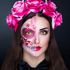 Red And Yellow Mottled Sclera Contacts