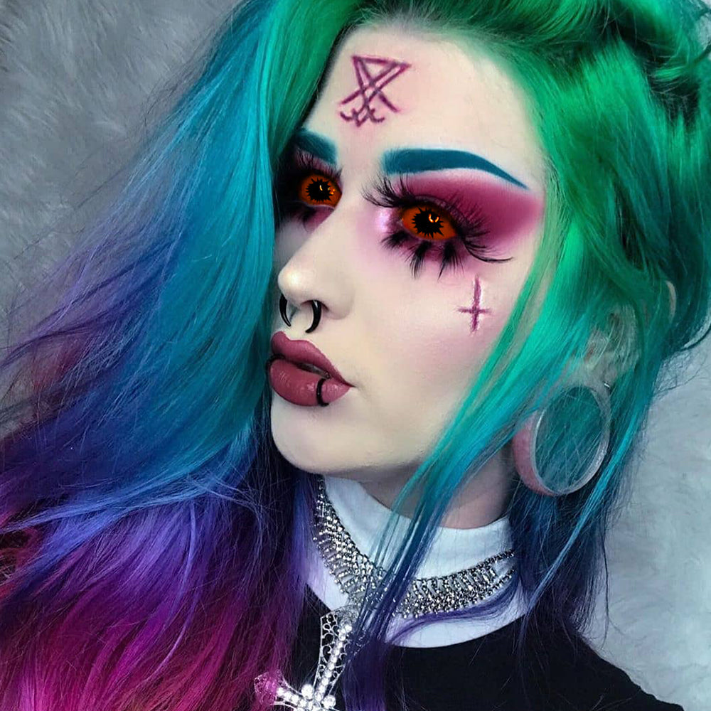 Omega Orange Sclera Contacts