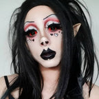 Red and Black Sclera Contacts