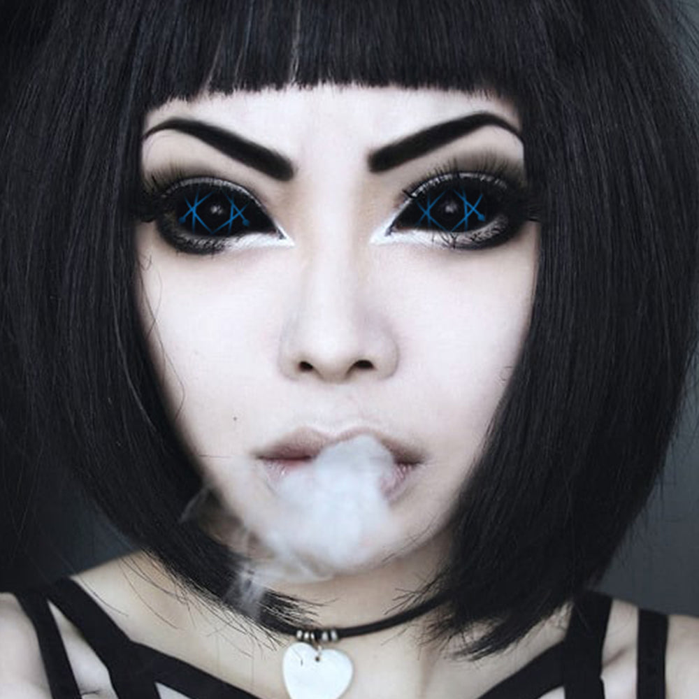 Blue Atom Sclera Contacts