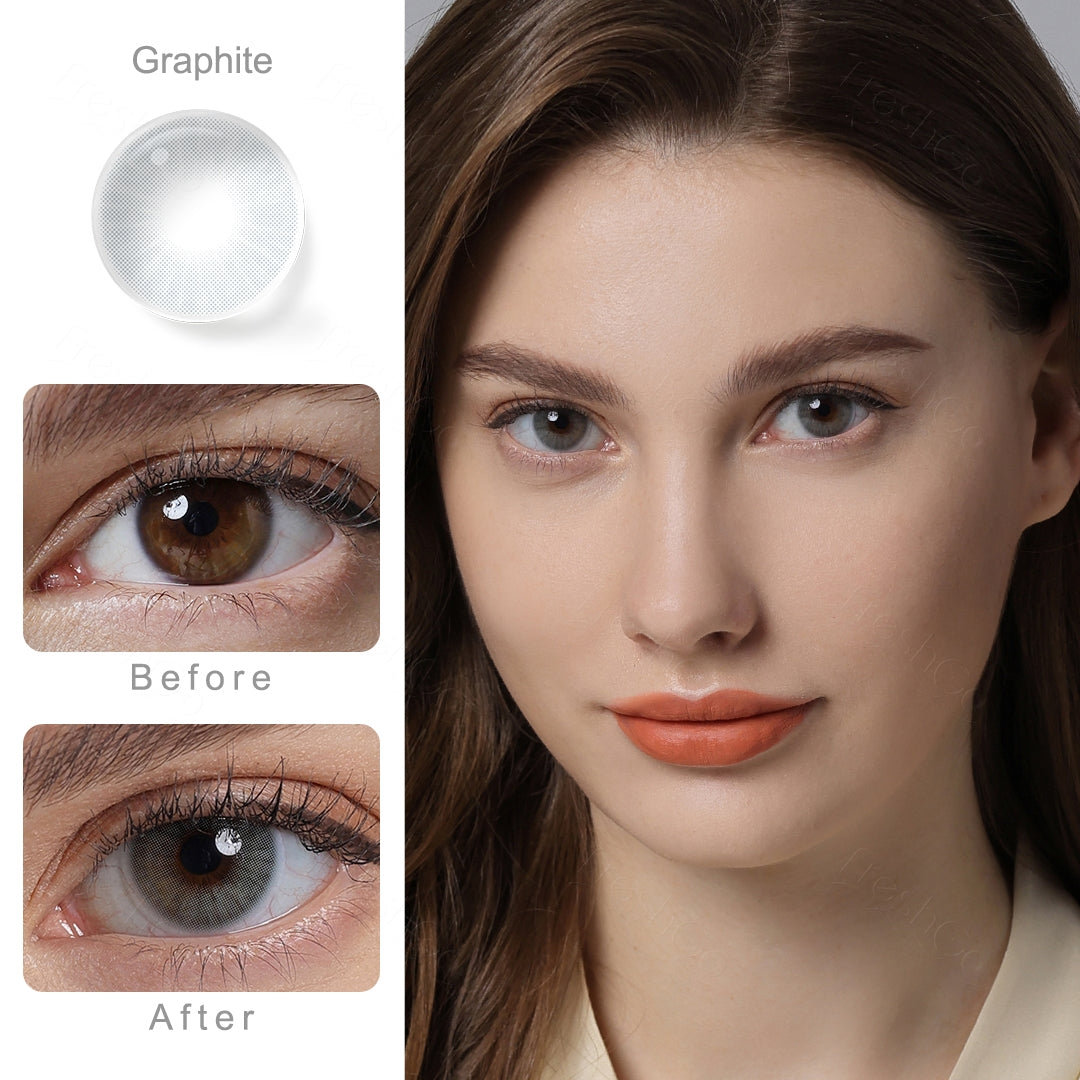 Hidrocor Graphite Gray Colored Contacts Secondary image