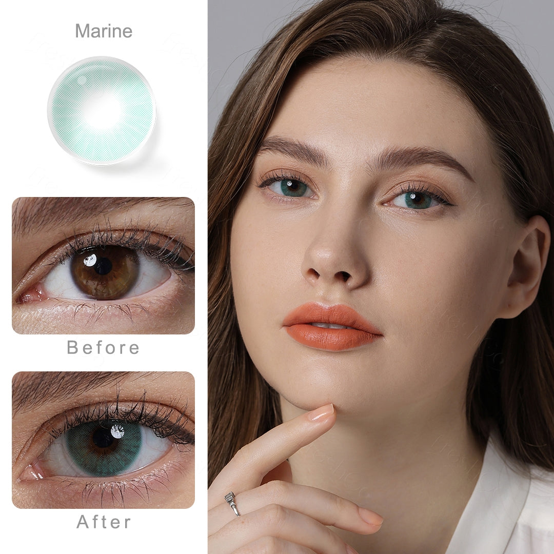 Hidrocor Marine Blue Colored Contacts Secondary image