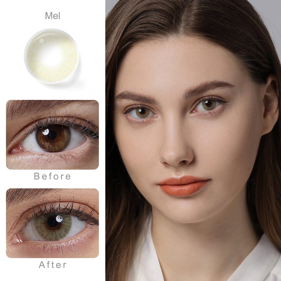 Hidrocor Mel Yellow Colored Contacts Secondary image
