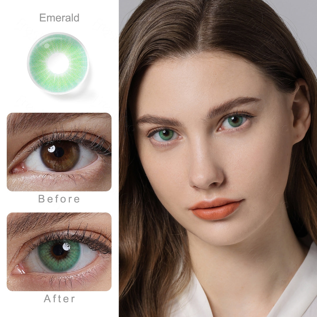 Hidrocor Emerald Green Colored Contacts Secondary image