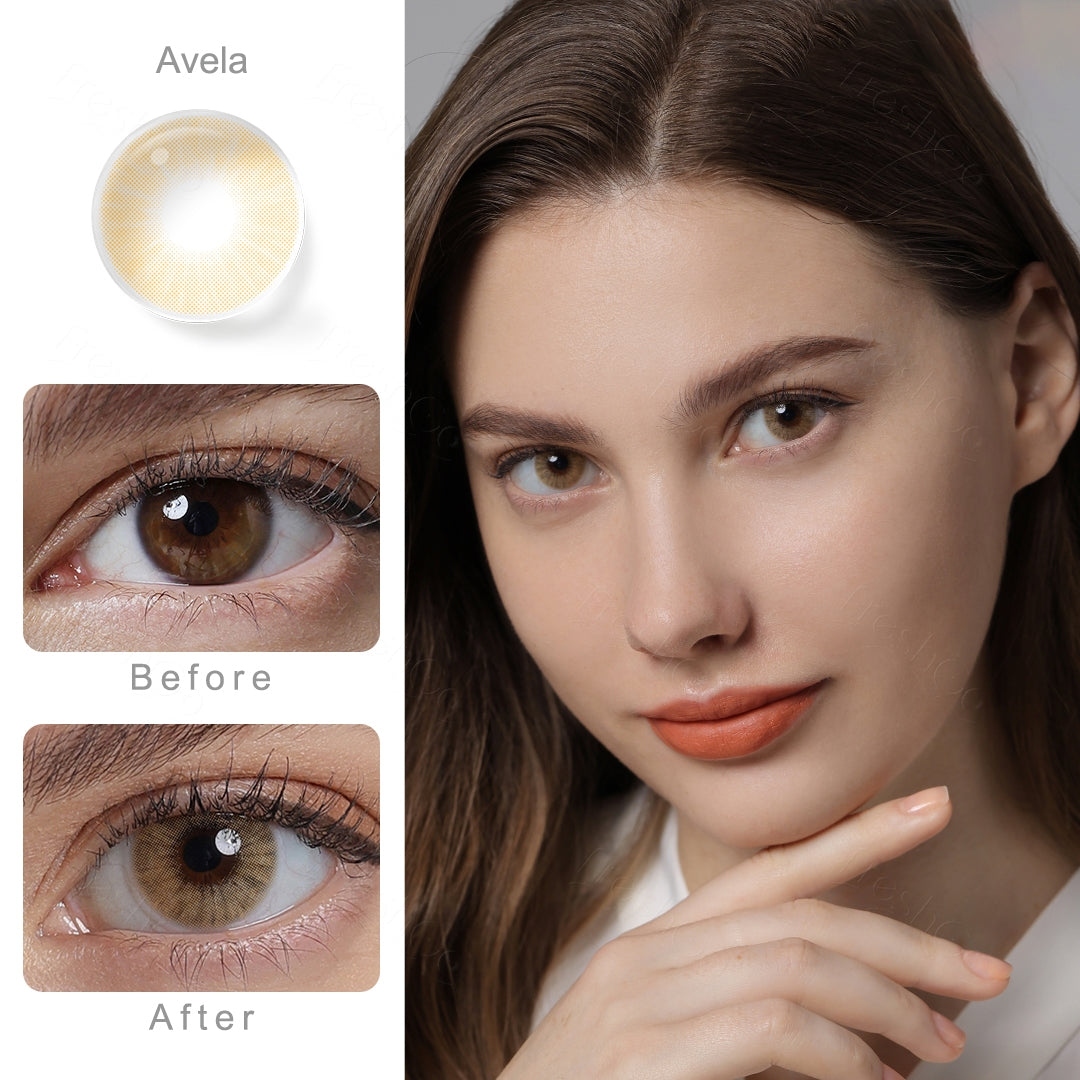Hidrocor Avela Brown Colored Contacts Secondary image