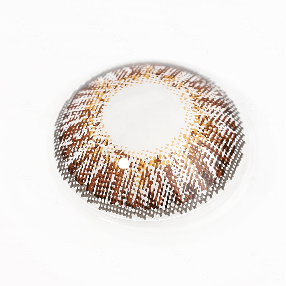 3 Tone Brown Colored Contacts