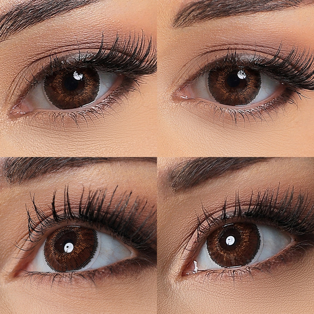 3 Tone Brown Colored Contacts