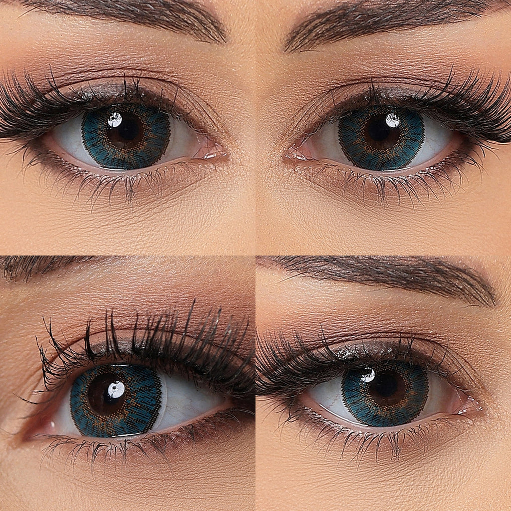 3 Tone Turquoise Colored Contacts