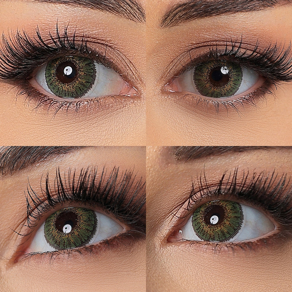 3 Tone Green Colored Contacts