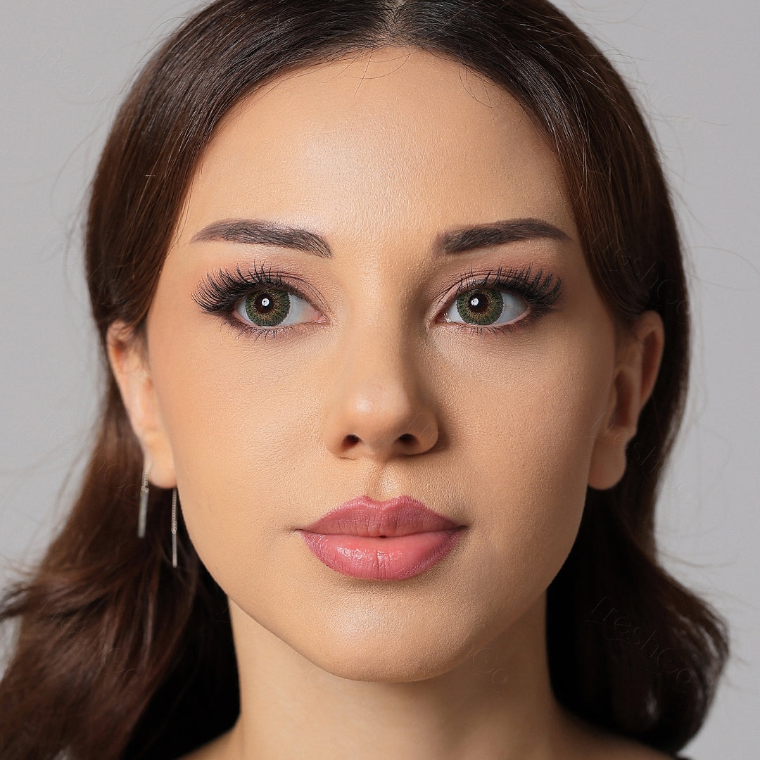3 Tone Green Colored Contacts
