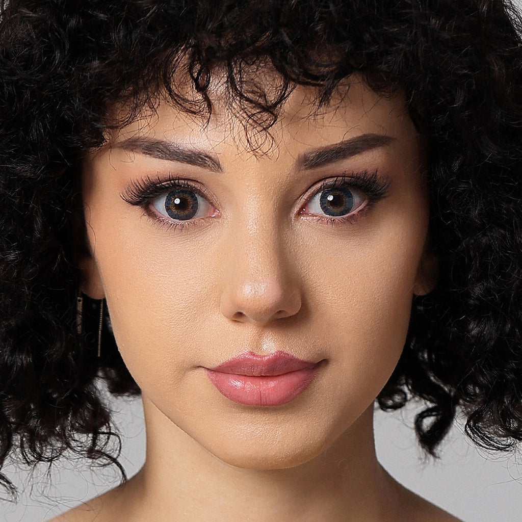 3 Tone Blue Colored Contacts