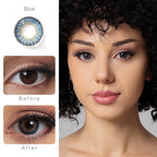 3 Tone Blue Colored Contacts