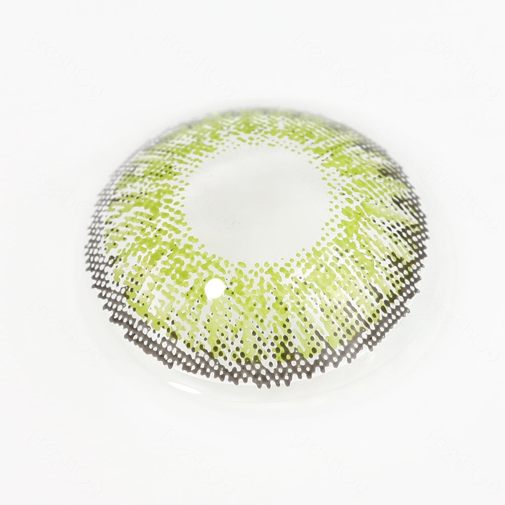3 Tone Gemstone Green Colored Contacts