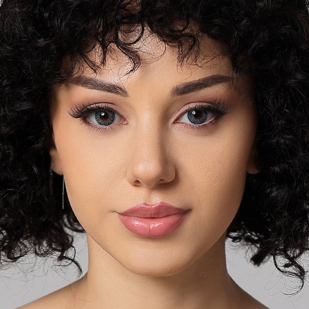 3 Tone True Sapphire Colored Contacts