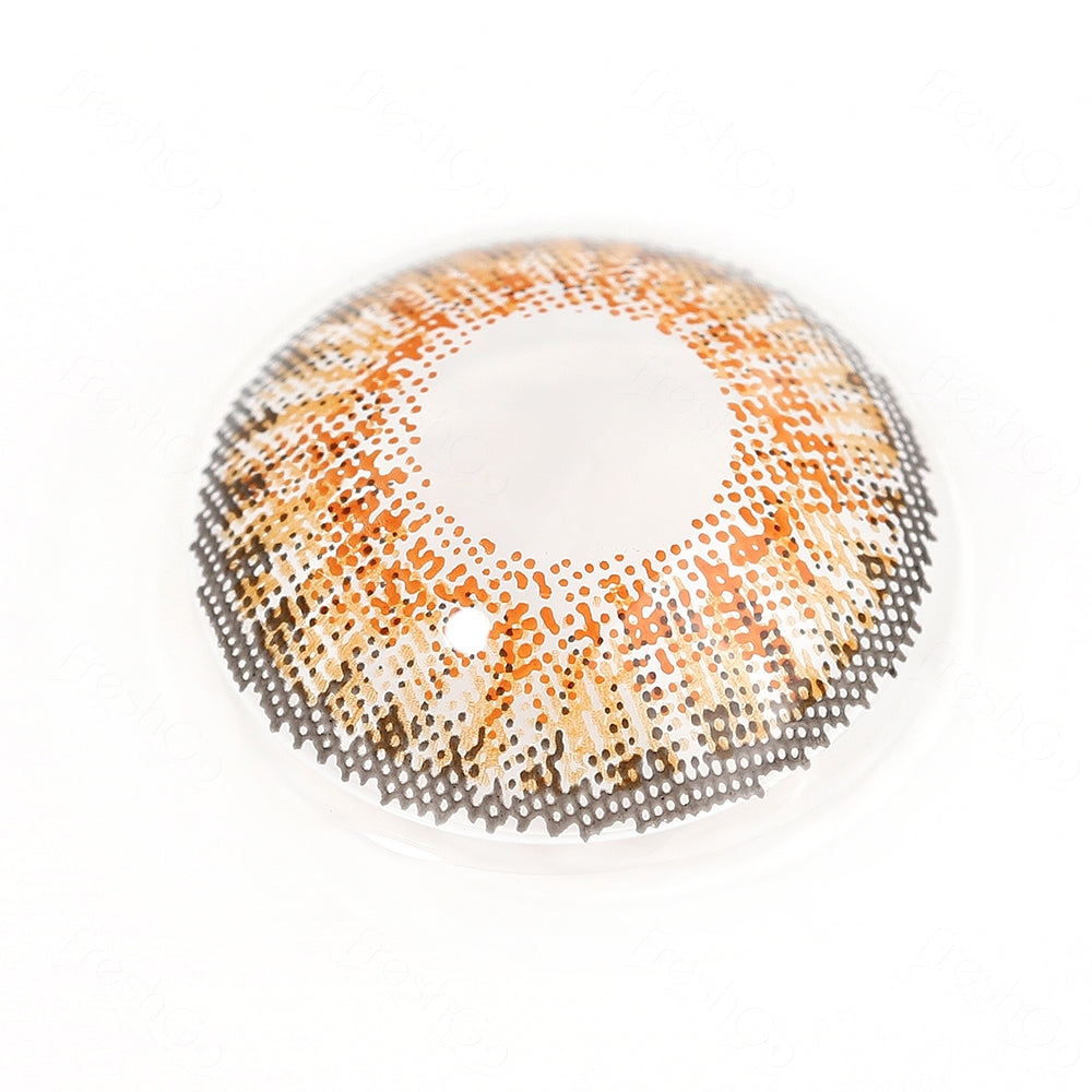 3 Tone Honey Colored Contacts