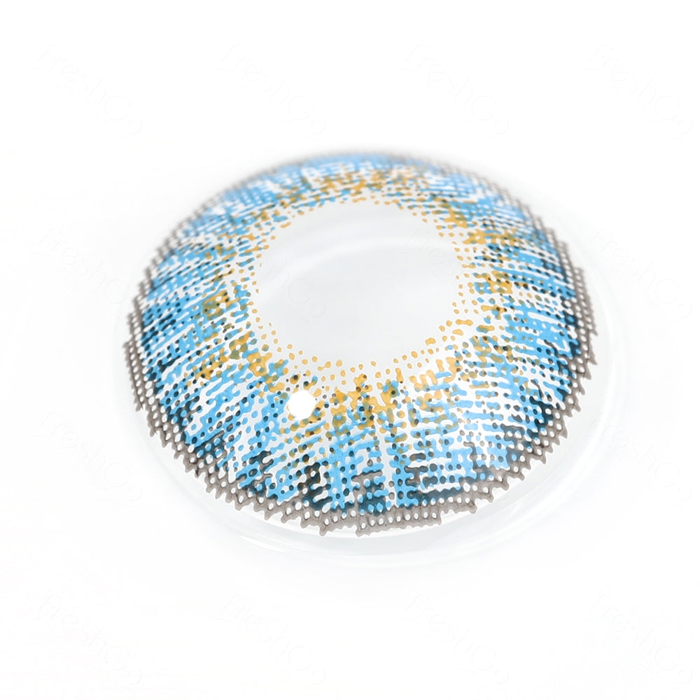 3 Tone True Sapphire Colored Contacts