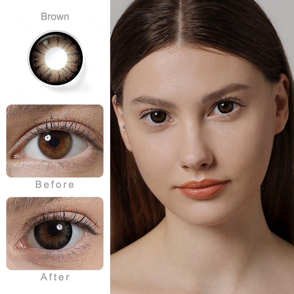 Supersize Brown Colored Contacts