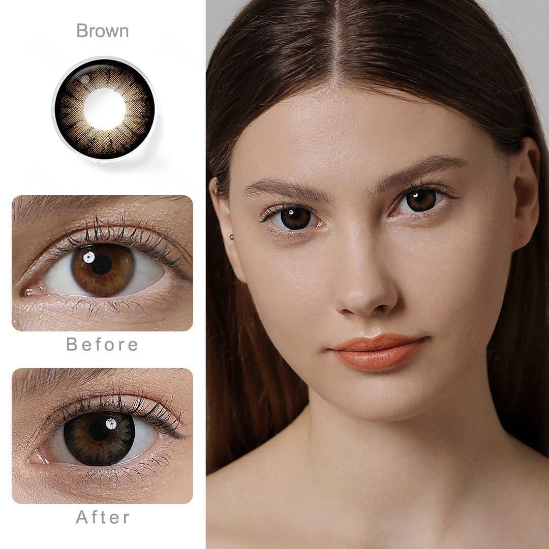 Supersize Brown Colored Contacts