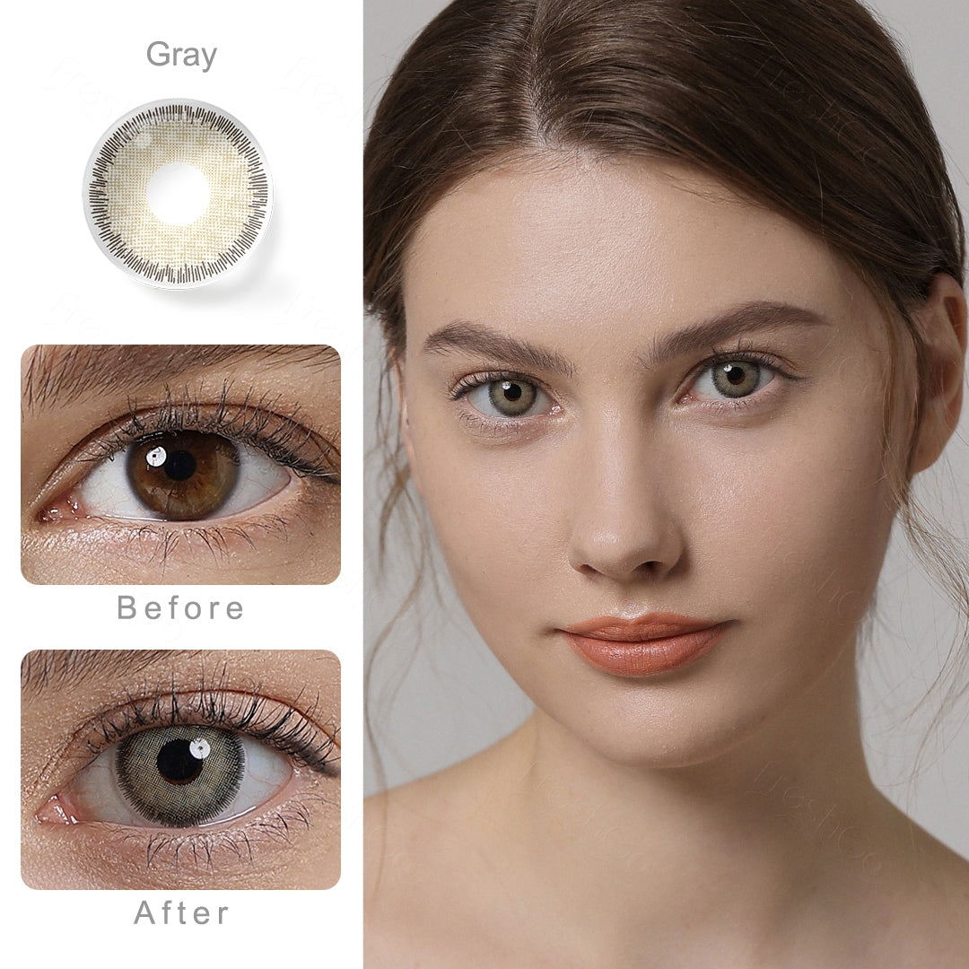 Premium Gray Colored Contacts Secondary image