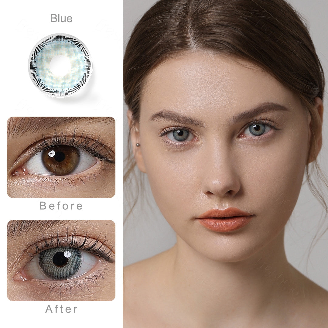 Premium Blue Colored Contacts Secondary image