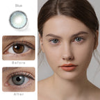 Premium Blue Colored Contacts