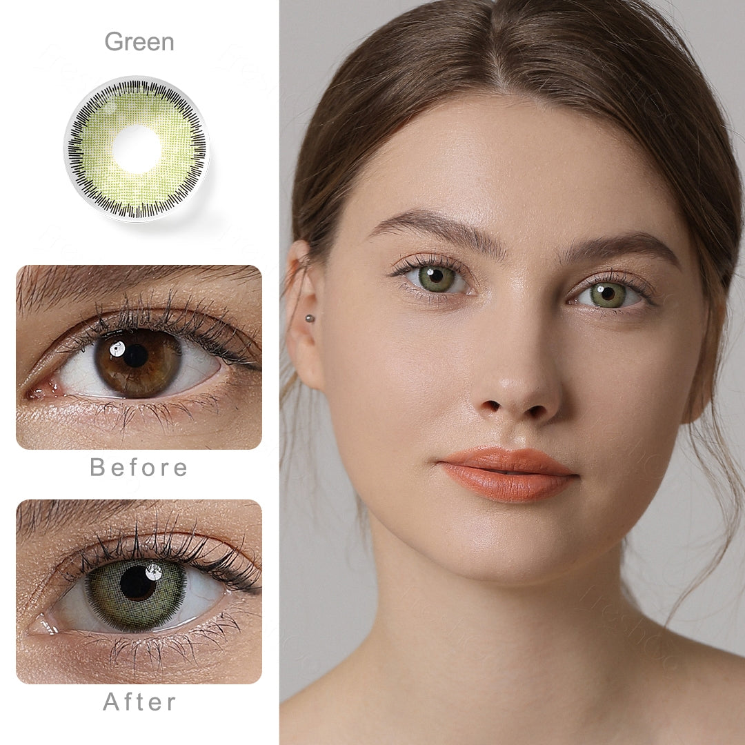 Premium Green Colored Contacts Secondary image