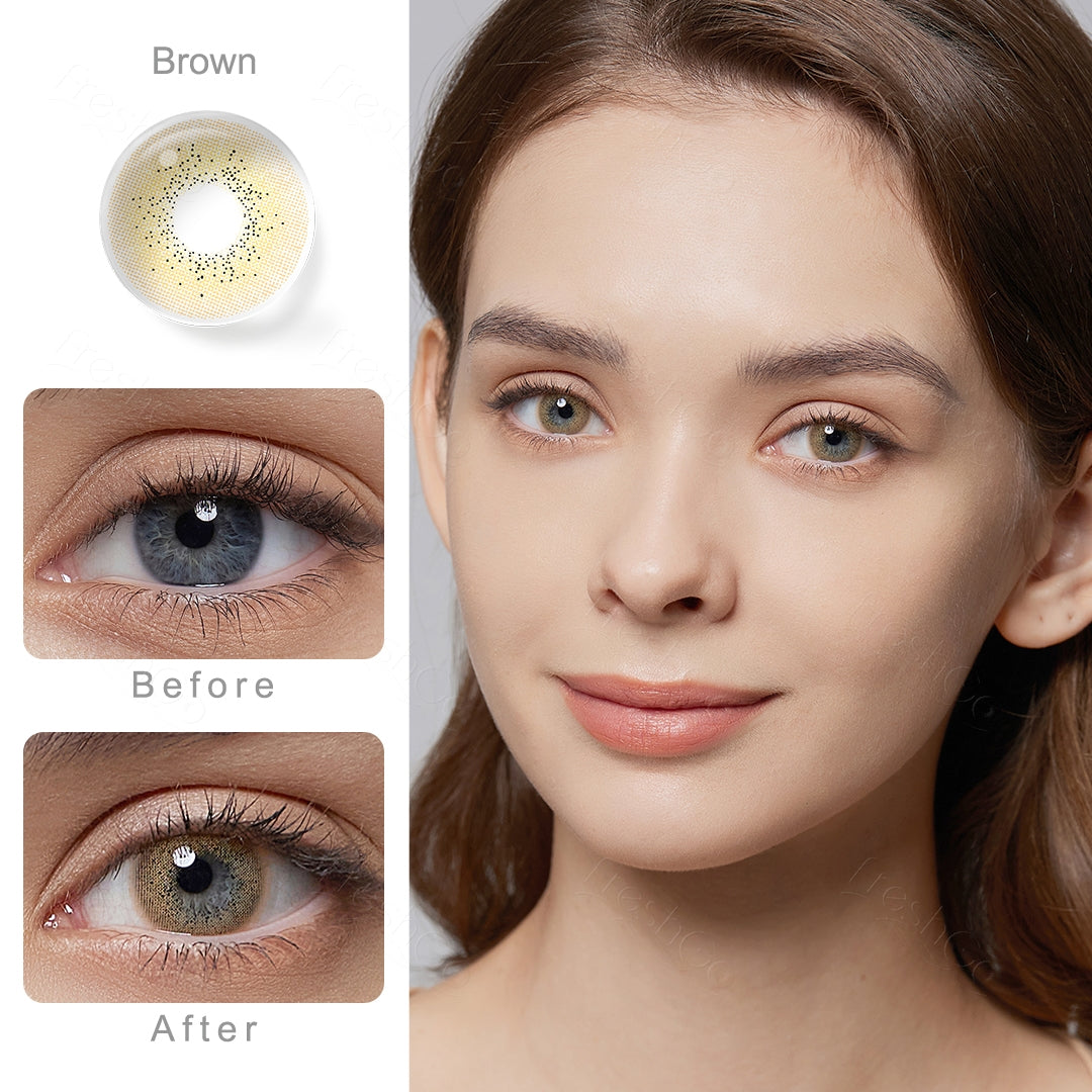 Ocean Brown Colored Contacts Secondary image