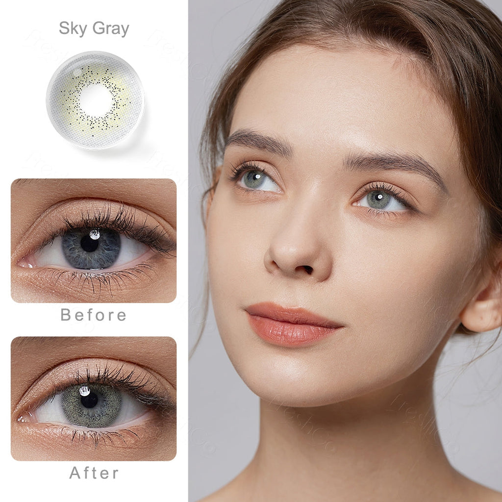 Ocean Sky Gray Colored Contacts