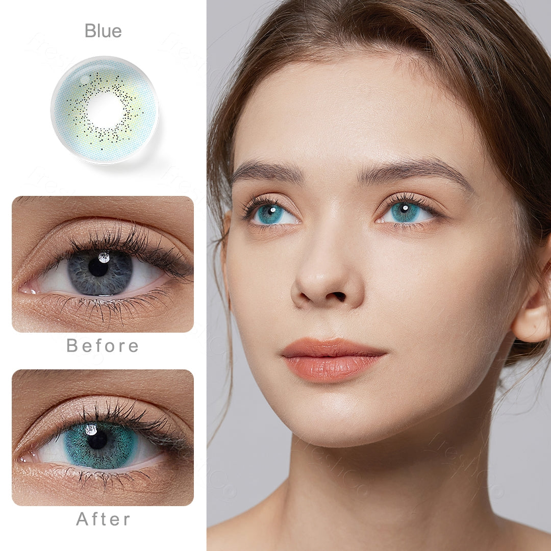 Ocean Blue Colored Contacts Secondary image