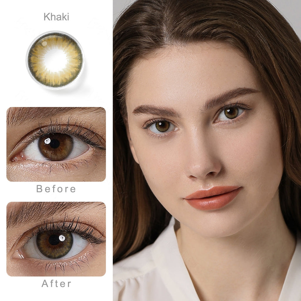 Pro Khaki Brown Colored Contacts