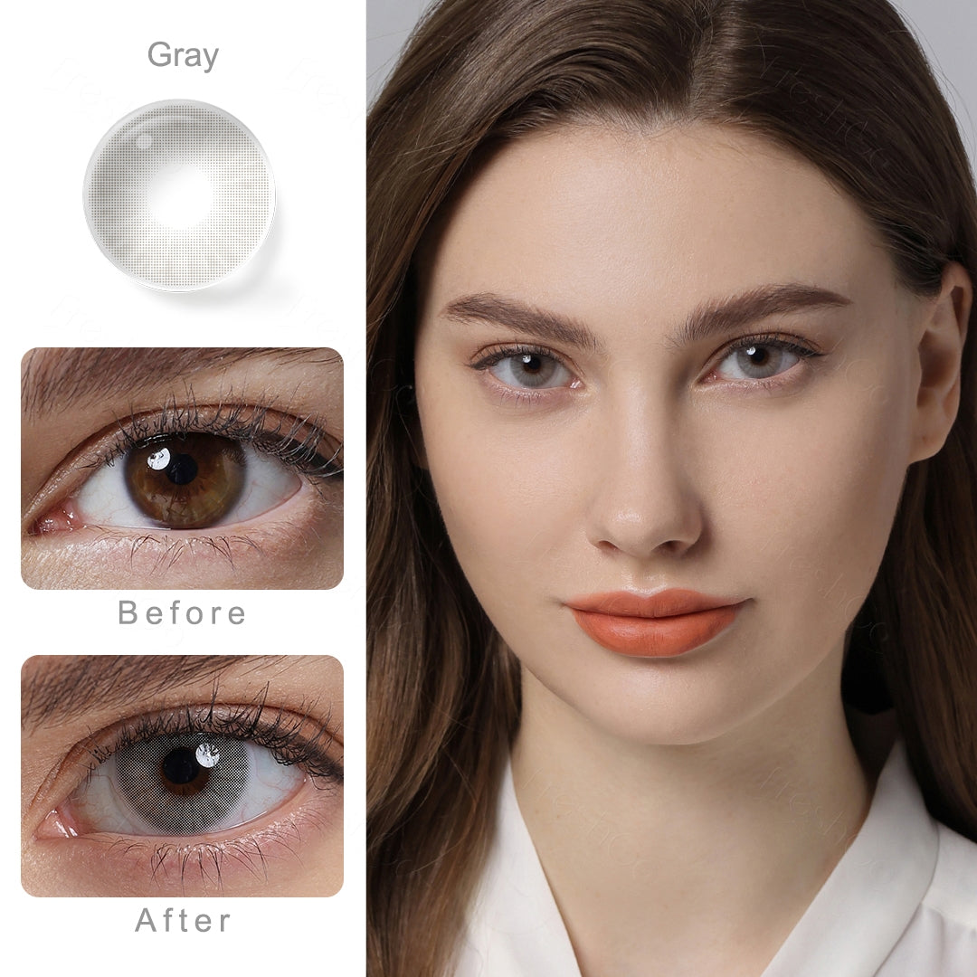 Hidrocor II Smoky Gray Colored Contacts Secondary image