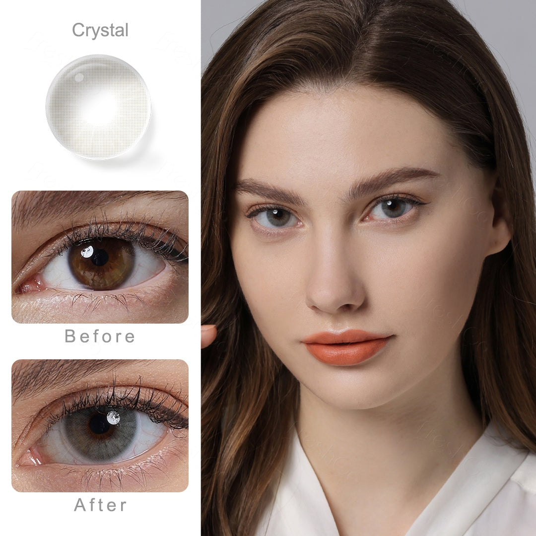 Hidrocor II Crystal Gray Colored Contacts Secondary image